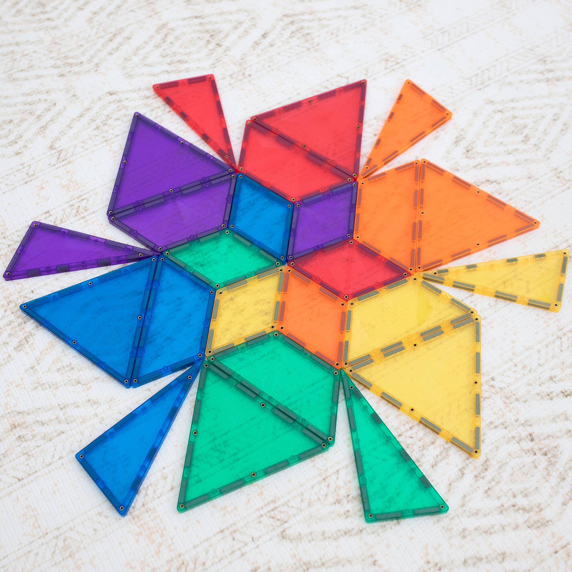 Connetix® Magnetic Tiles Rainbow Shape Expansion Pack Set